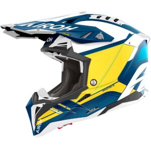 Casco de motocross AIROH Aviator 3 Saber Azul Mate - Imagen 1