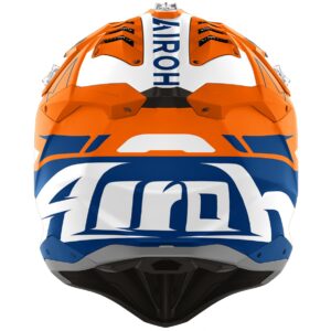 Casco de motocross AIROH Aviator 3 Spin Naranja Flúor Mate - Imagen 3