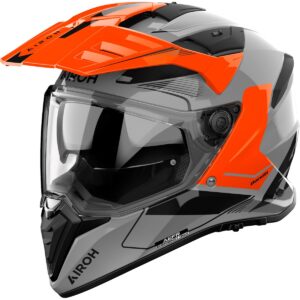 AIROH Bandit Tune Orange Full-Face Helmet - Image 1