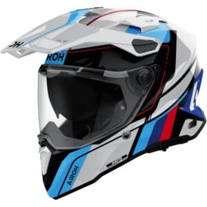 AIROH Commander 2 Skip White / Red Full-Face Helmet - Image 1