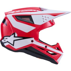Casco de motocross ALPINESTARS S-M3 Heat Rojo / Blanco / Negro 2026 - Imagen 5