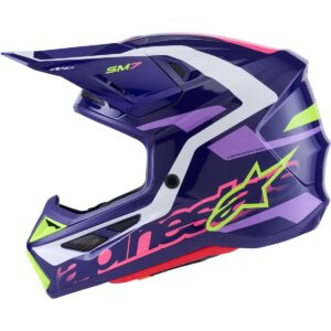 ALPINESTARS S-M7 Deed Purple / Pink 2026 Motocross Helmet - Image 2