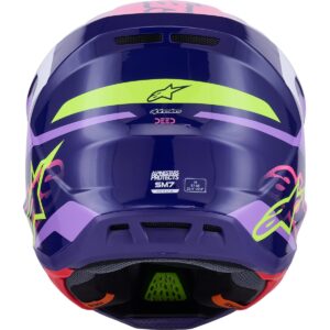 ALPINESTARS S-M7 Deed Purple / Pink 2026 Motocross Helmet - Image 3