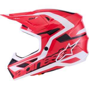 Casco de motocross ALPINESTARS S-M7 Deed Rojo / Negro / Blanco 2026 - Imagen 2