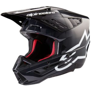 ALPINESTARS S-M5 Corp Dark Gray Glossy 2024 Motocross Helmet - Image 1