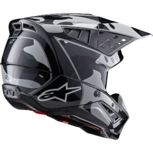 ALPINESTARS S-M5 Rover 2 Black / Silver Glossy 2024 Motocross Helmet - Image 2