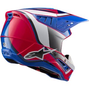 Casco de motocross ALPINESTARS S-M5 Sail Blanco / Diva Rosa / Enamel Azul Brillo 2024 - Imagen 2