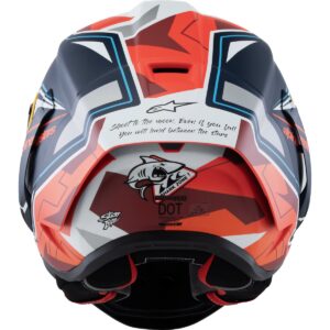 Casco integral ALPINESTARS Supertech R10 Acosta LE Azul / Rojo / Blanco Mate - Imagen 3