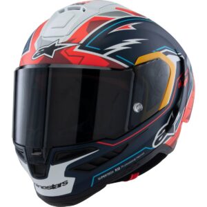 Casco integral ALPINESTARS Supertech R10 Acosta LE Azul / Rojo / Blanco Mate - Imagen 1
