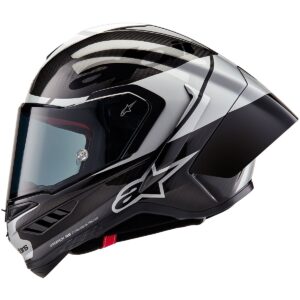 ALPINESTARS Supertech R10 Element Black Carbon / Silver / Black Full-Face Helmet - Image 2