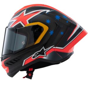 ALPINESTARS Supertech R10 Miller LE Carbon / Red Matt Full-Face Helmet - Image 2