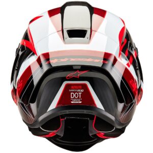Casco integral ALPINESTARS Supertech R10 Team Negro Carbono / Rojo / Blanco - Imagen 3