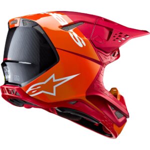 Casco de motocross ALPINESTARS Supertech S-M10 Flood Rojo / Rojo Flúor M&G 2024 - Imagen 2
