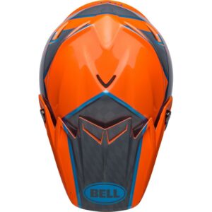 BELL Moto-9S Flex Sprite Orange / Gray 2023 Motocross Helmet - Image 4