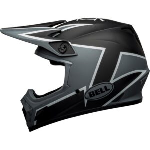 BELL MX-9 MIPS Twitch Matt Black / Gray / White 2023 Motocross Helmet - Image 5