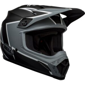 BELL MX-9 MIPS Twitch Matt Black / Gray / White 2023 Motocross Helmet - Image 3