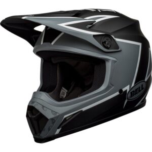 BELL MX-9 MIPS Twitch Matt Black / Gray / White 2023 Motocross Helmet - Image 1