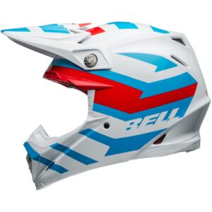 BELL Moto-9S Flex 22.06 Banshee Gloss White / Red 2024 Motocross Helmet - Image 2