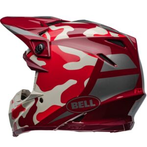 Casco de motocross BELL Moto-9S Flex 22.06 Ferrandis Méchant Rojo / Plata 2024 - Imagen 3