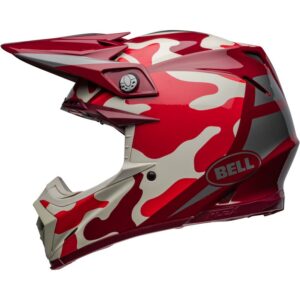 Casco de motocross BELL Moto-9S Flex 22.06 Ferrandis Méchant Rojo / Plata 2024 - Imagen 2