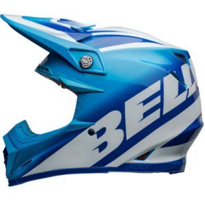 Casco de motocross BELL Moto-9S Flex 22.06 Rail Azul / Blanco 2024 - Imagen 2