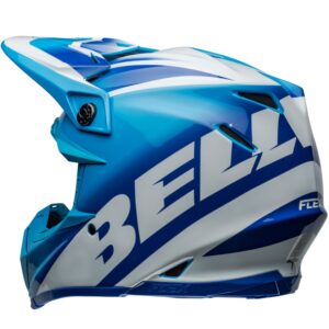 Casco de motocross BELL Moto-9S Flex 22.06 Rail Azul / Blanco 2024 - Imagen 3