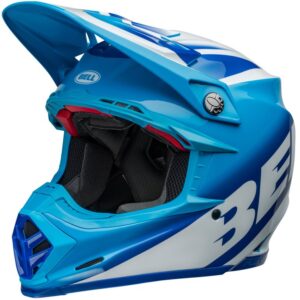Casco de motocross BELL Moto-9S Flex 22.06 Rail Azul / Blanco 2024 - Imagen 1