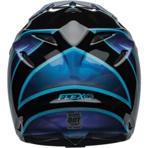 Casco de motocross BELL Moto-9S Flex 22.06 Sprite Negro / Azul 2024 - Imagen 4