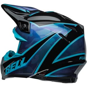Casco de motocross BELL Moto-9S Flex 22.06 Sprite Negro / Azul 2024 - Imagen 3