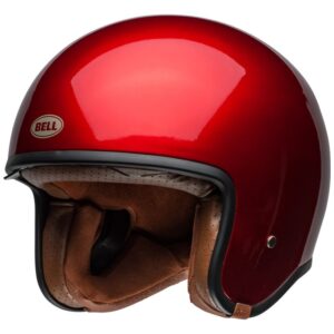 BELL TX501 Candy Red Full-Face Helmet - Image 1