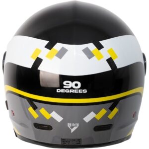 BY CITY 90 Degrees Maniac Black Full-Face Helmet - Image 3