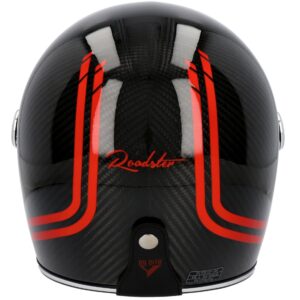 Casco integral BY CITY Roadster Carbon II Negro / Rojo SE - Imagen 3