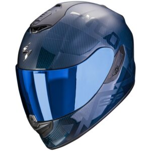 Casco integral SCORPION EXO-1400 Evo Carbon Air Cerebro Hellmet Azul - Imagen 1