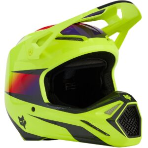 Casco de motocross FOX V1 Flora Amarillo 2024 - Imagen 1