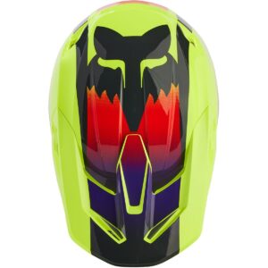Casco de motocross FOX V1 Flora Amarillo 2024 - Imagen 5