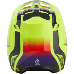 Casco de motocross FOX V1 Flora Amarillo 2024 - Imagen 3