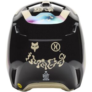 Casco de motocross FOX V1 Hello Future Negro 2025 - Imagen 3