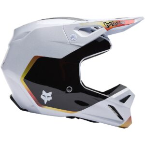 Casco de motocross FOX V1 Hello Future Blanco 2025 - Imagen 2