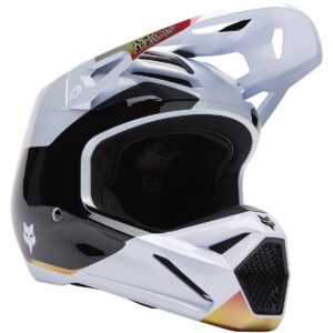 Casco de motocross FOX V1 Hello Future Blanco 2025 - Imagen 1
