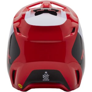 Casco de motocross FOX V1 Lean Rojo Flúor 2025 - Imagen 4