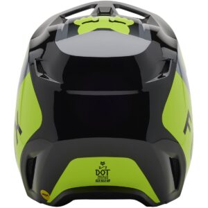 Casco de motocross FOX V1 Lean Gris / Amarillo 2025 - Imagen 4