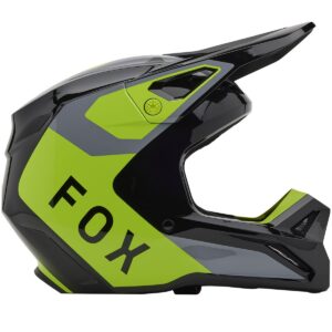 Casco de motocross FOX V1 Lean Gris / Amarillo 2025 - Imagen 2