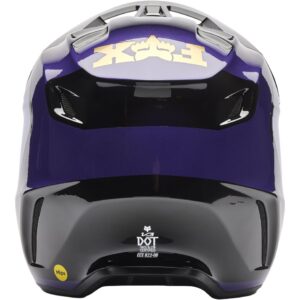 FOX V3 Drip Black / Purple 2026 Motocross Helmet - Image 3