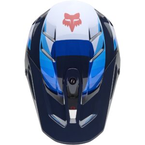 FOX V3 Fade White / Blue 2025 Motocross Helmet - Image 5