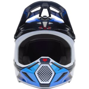 FOX V3 Fade White / Blue 2025 Motocross Helmet - Image 4