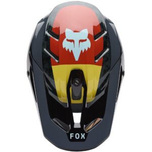 FOX V3 RS Grid Black / Orange 2025 Motocross Helmet - Image 4