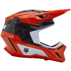 Casco de motocross FOX V3 RS Infinite Rojo Flúor 2025 - Imagen 2