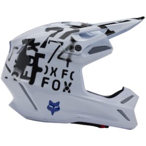 Casco de motocross FOX V3 Seventy4 Blanco 2025 - Imagen 2