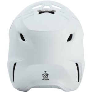 FOX V3 Solid Junior Matt White 2024 Motocross Helmet - Image 3