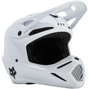 Casco de motocross FOX V3 Solid Blanco Mate - Imagen 1